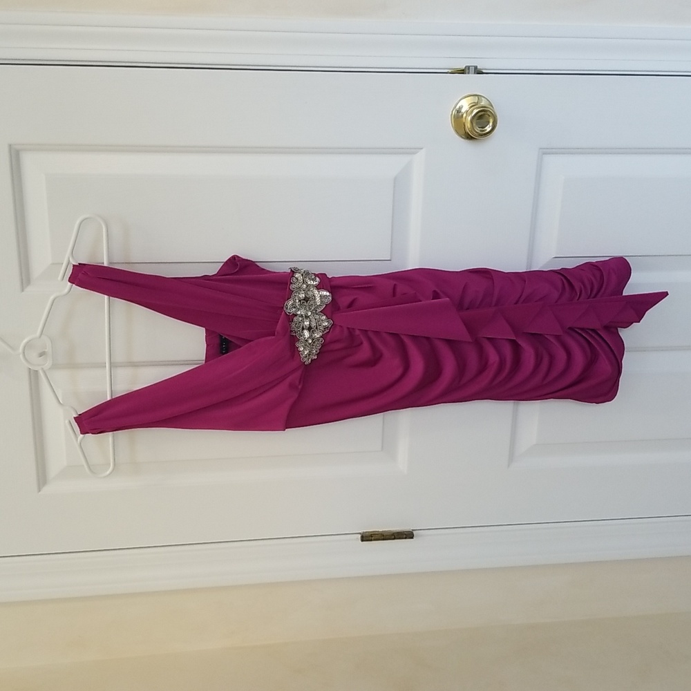 Vintage Party dress, S, magenta color, City Studio
